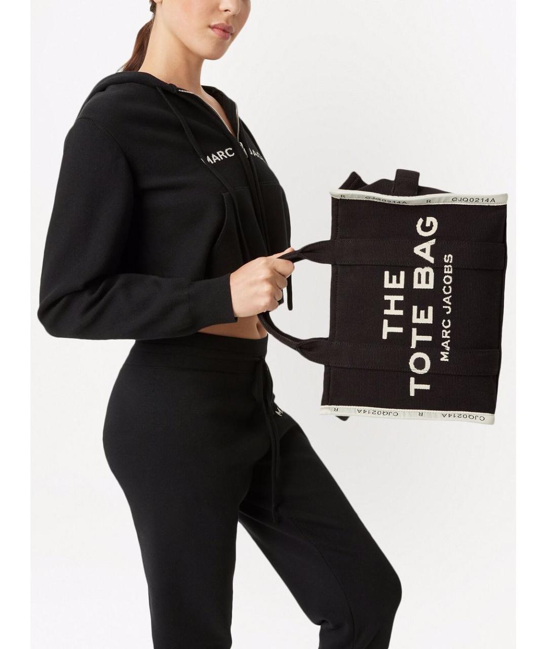 MARC JACOBS Черная хлопковая сумка тоут, фото 7