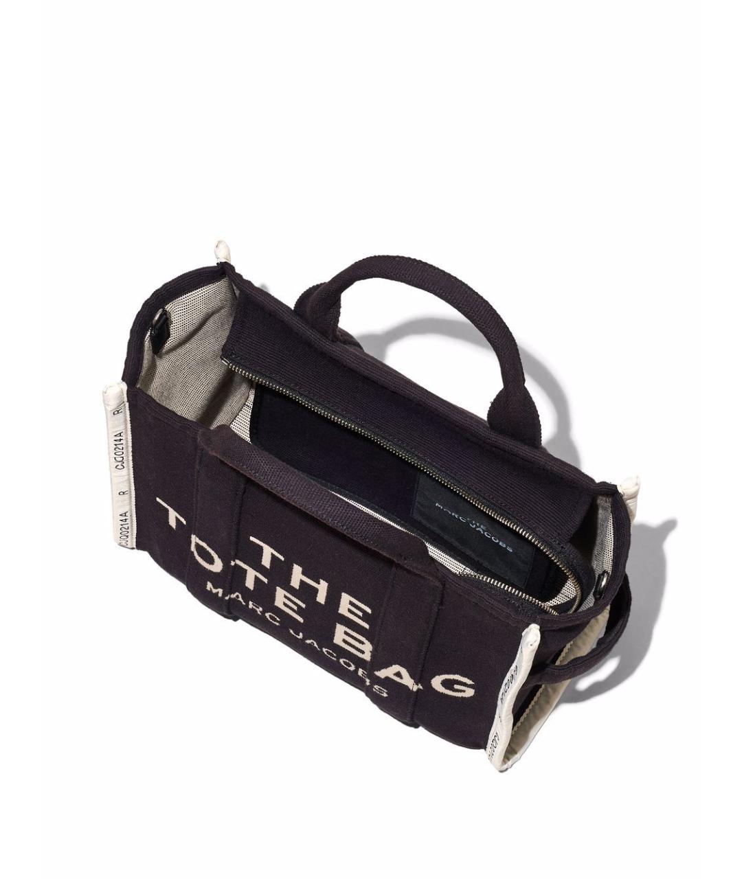 MARC JACOBS Черная хлопковая сумка тоут, фото 5