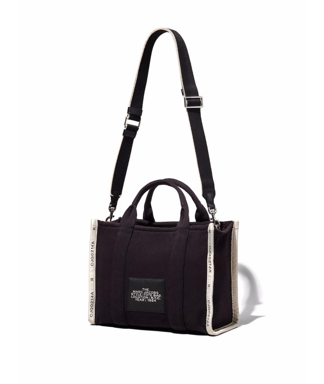 MARC JACOBS Черная хлопковая сумка тоут, фото 3