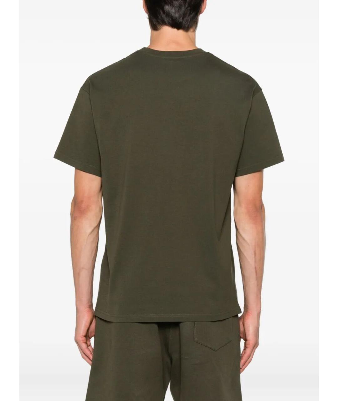 GIVENCHY Хаки хлопковая футболка, фото 4