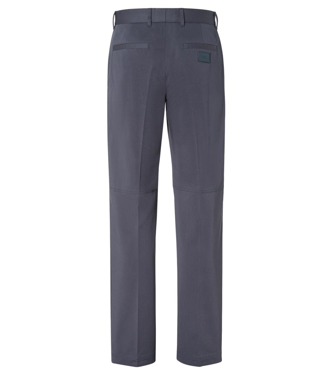 FENDI Синие хлопковые повседневные брюки, фото 2