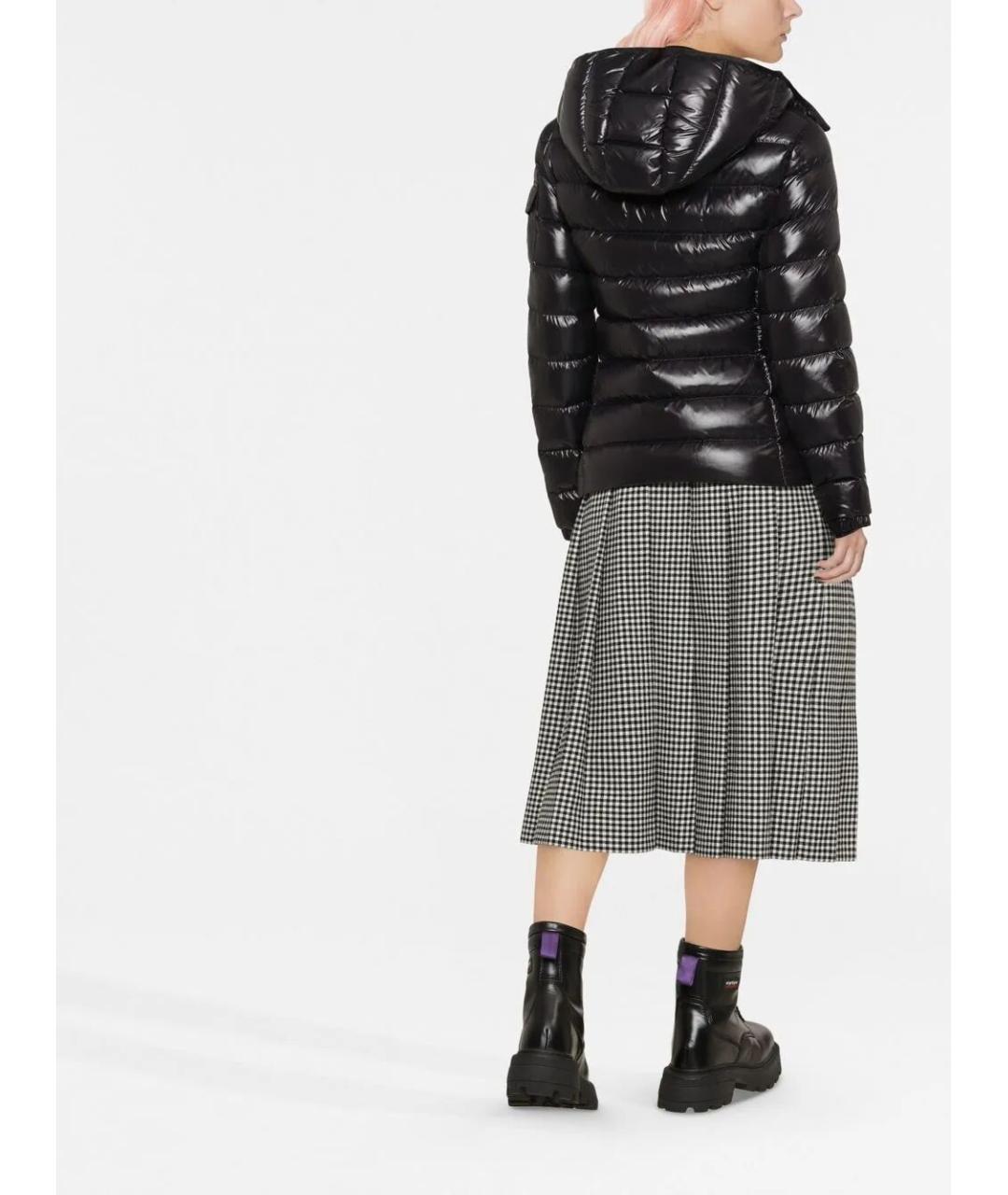 MONCLER Черный полиамидовый пуховик, фото 4