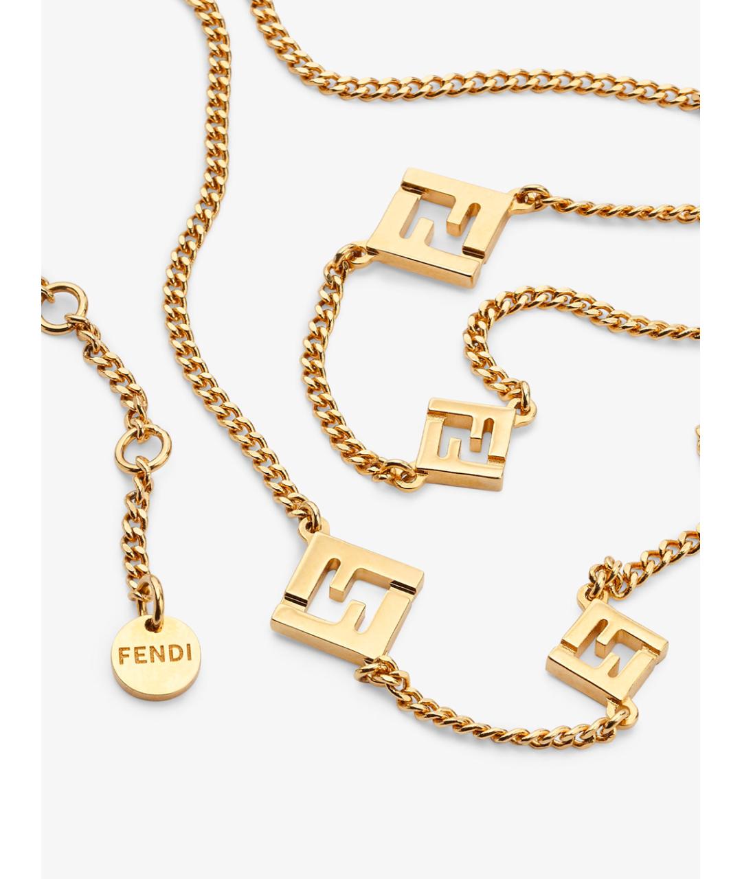 FENDI Золотое колье, фото 2