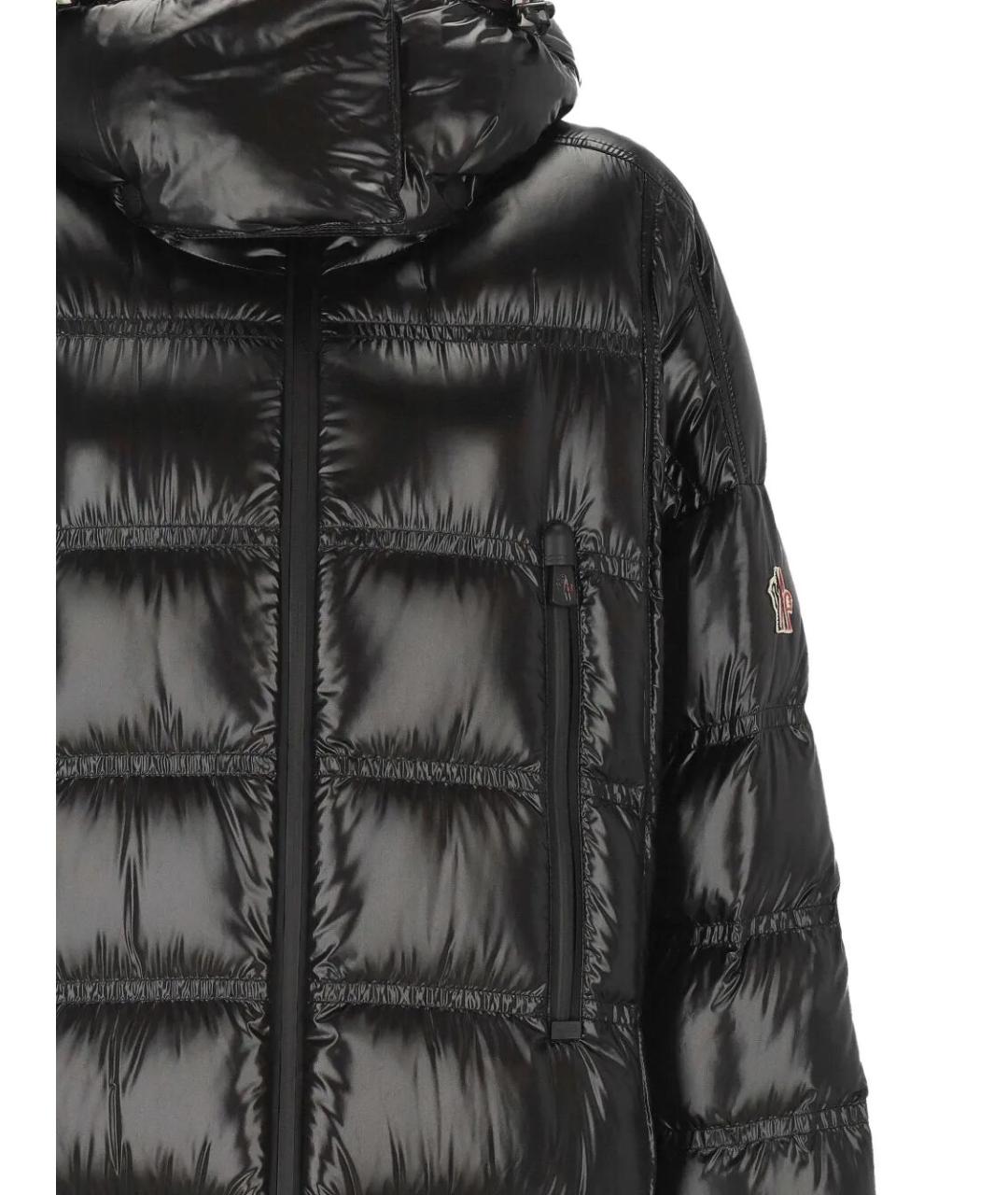 MONCLER Черный полиамидовый пуховик, фото 3