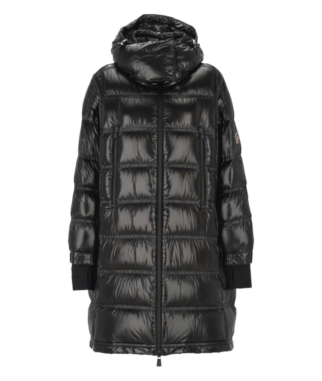 MONCLER Черный полиамидовый пуховик, фото 1
