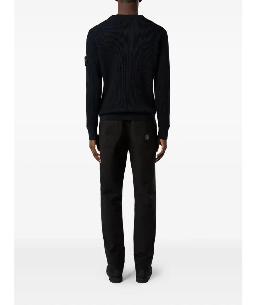STONE ISLAND Синий шерстяной джемпер / свитер, фото 3