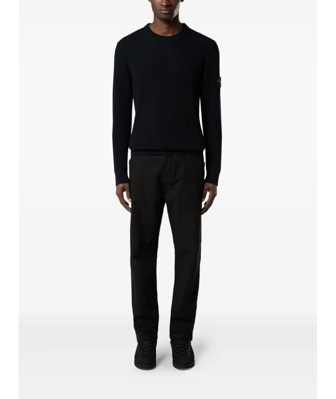 STONE ISLAND Синий шерстяной джемпер / свитер, фото 2