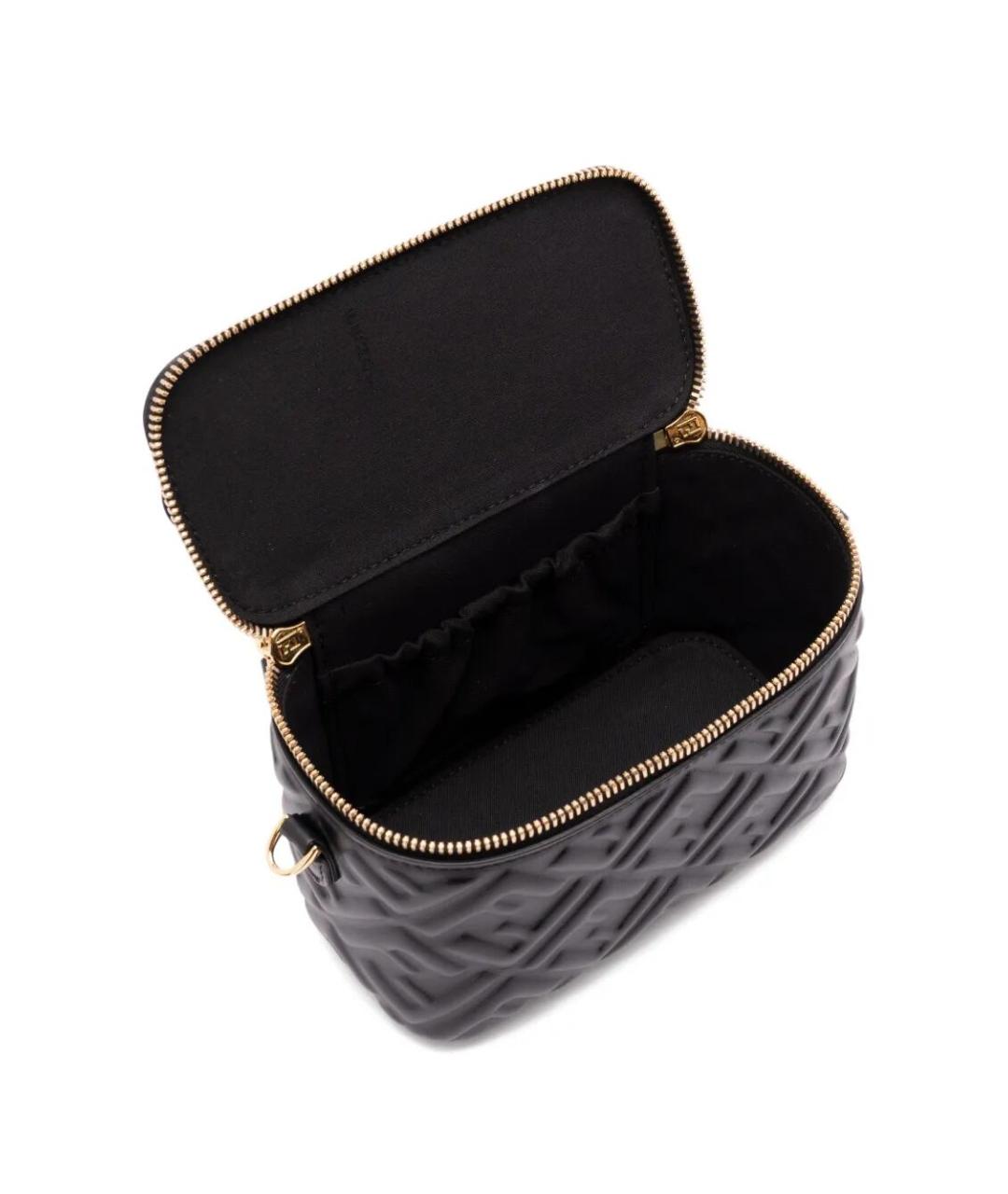 FENDI Черная кожаная сумка через плечо, фото 3