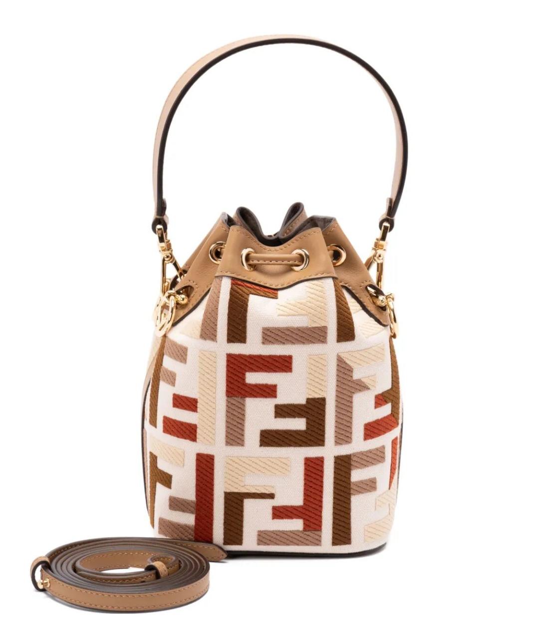 FENDI Мульти жаккардовая сумка тоут, фото 5