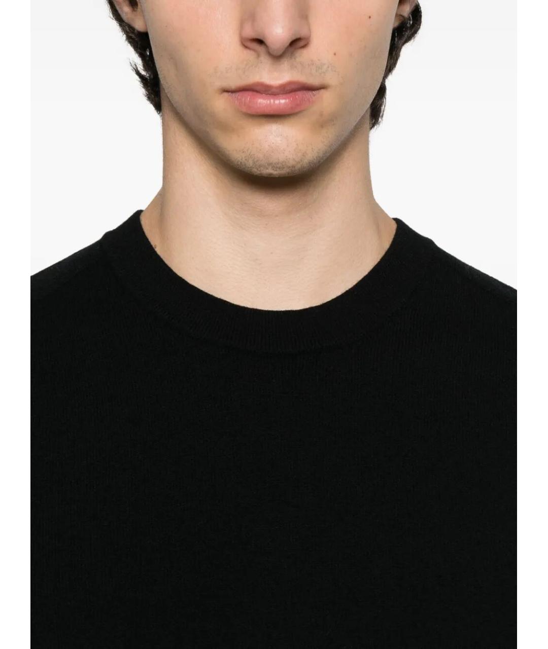 STONE ISLAND Черный шерстяной джемпер / свитер, фото 5