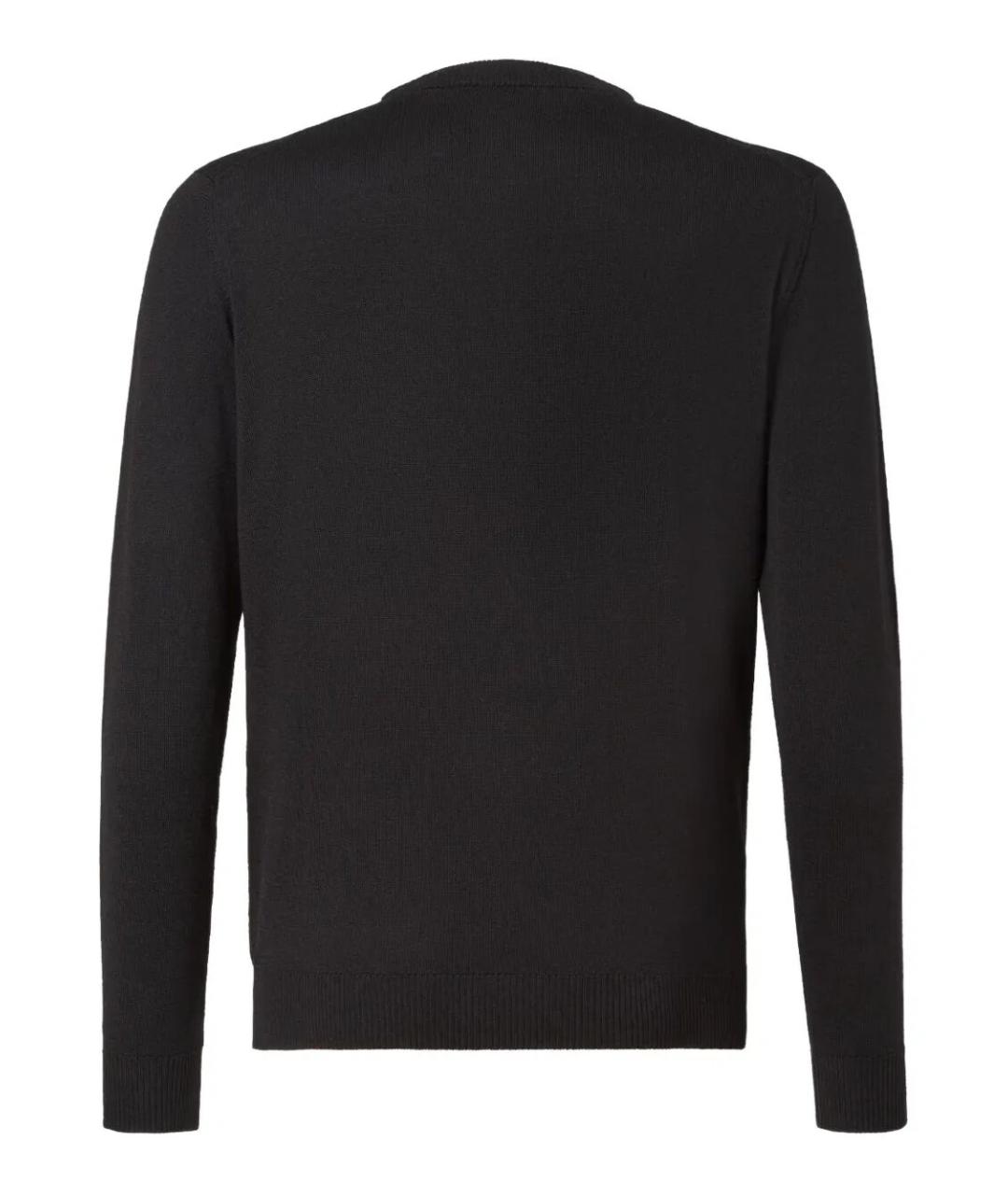 FENDI Черный шерстяной джемпер / свитер, фото 2