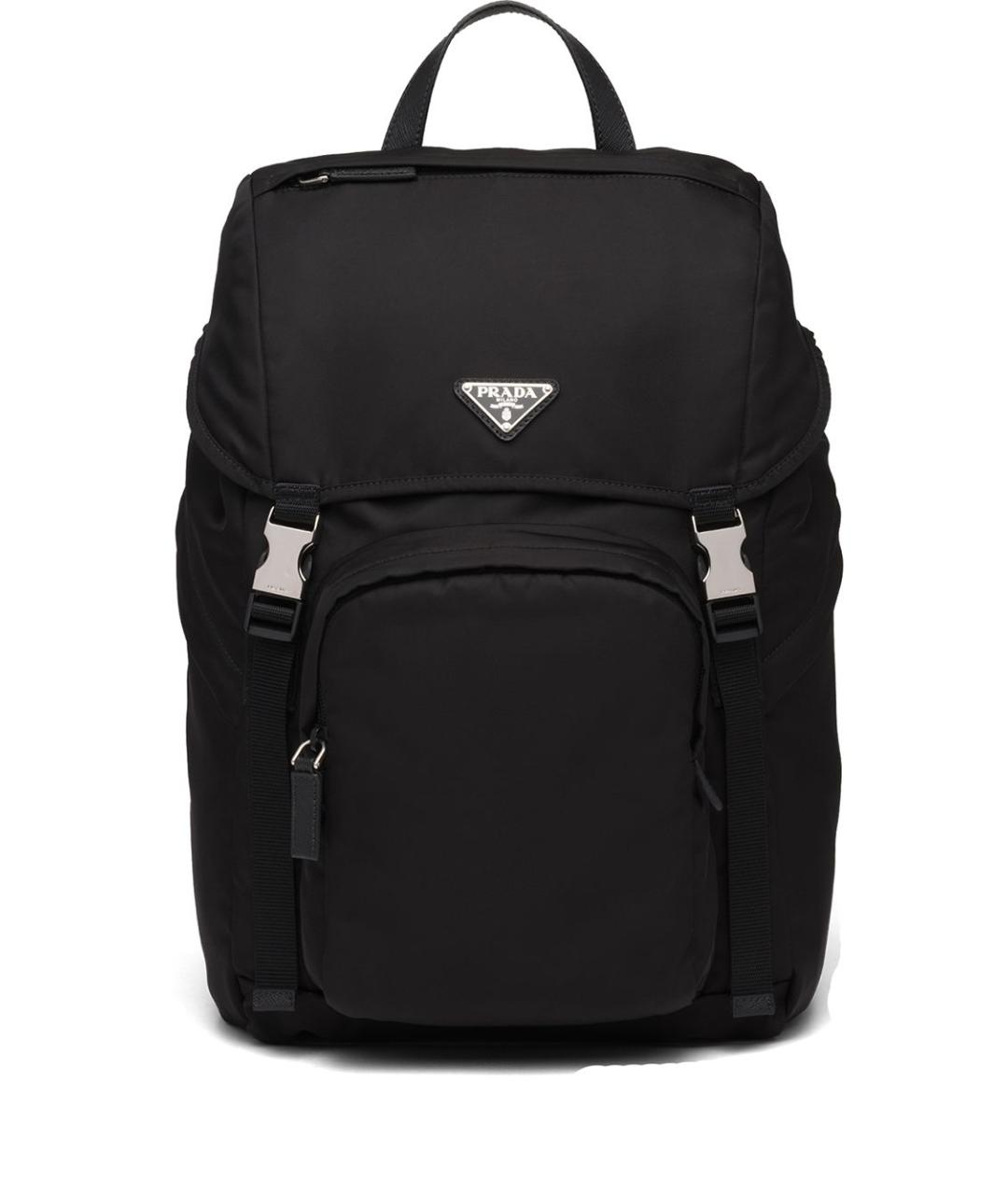PRADA Черный синтетический рюкзак, фото 1