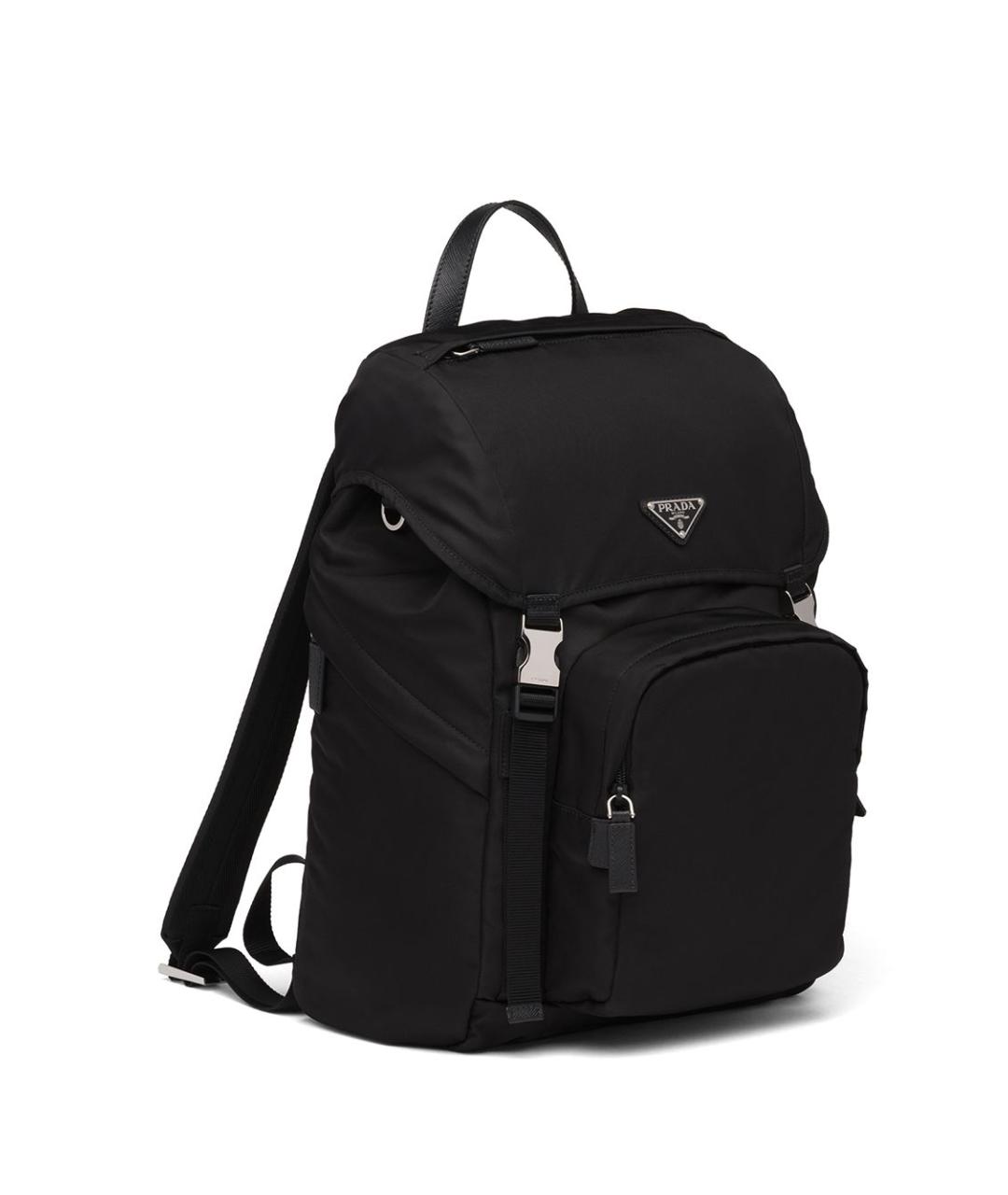 PRADA Черный синтетический рюкзак, фото 4