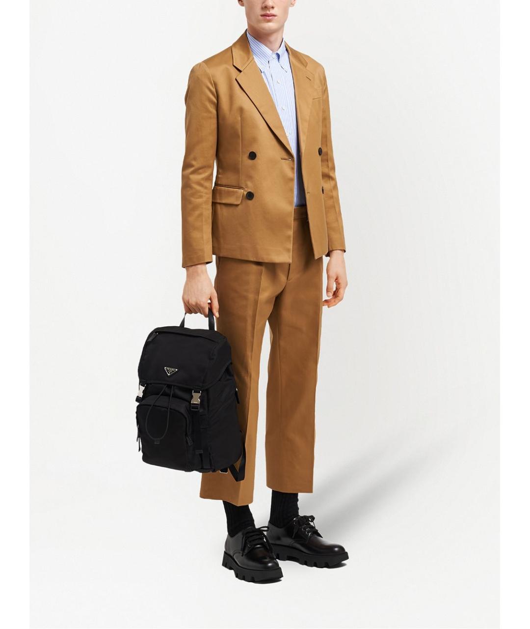 PRADA Черный синтетический рюкзак, фото 2