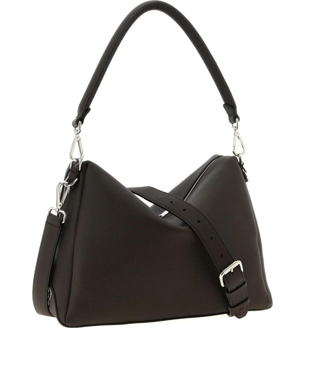 FENDI Коричневая кожаная сумка на плечо, фото 3