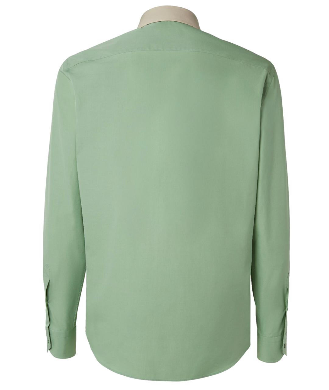 FENDI Зеленая хлопковая кэжуал рубашка, фото 2