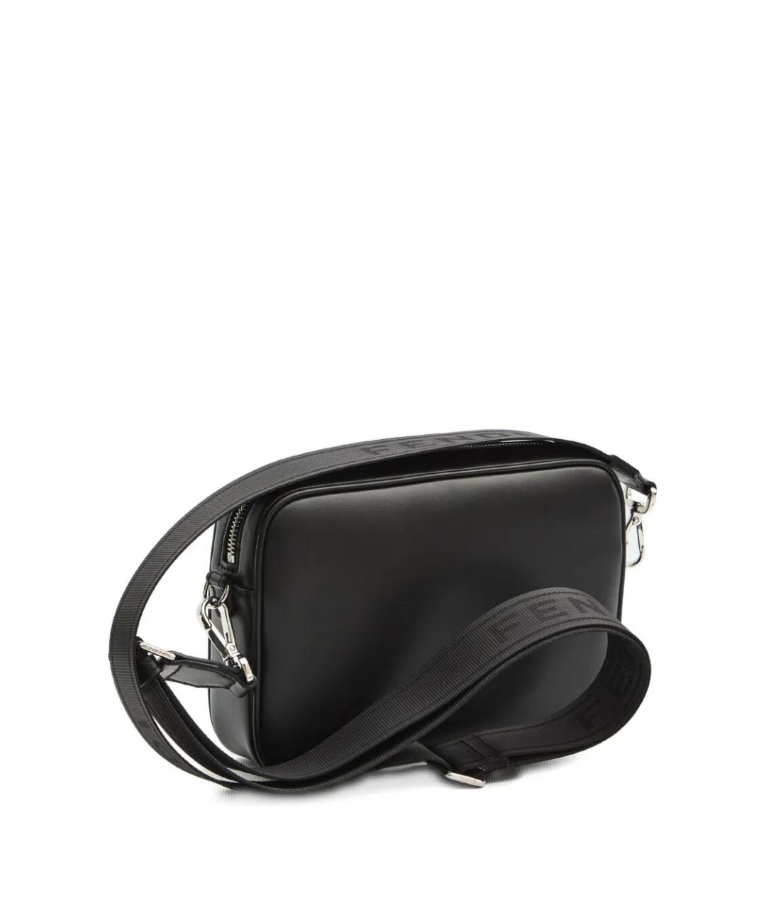 FENDI Черная кожаная сумка на плечо, фото 2