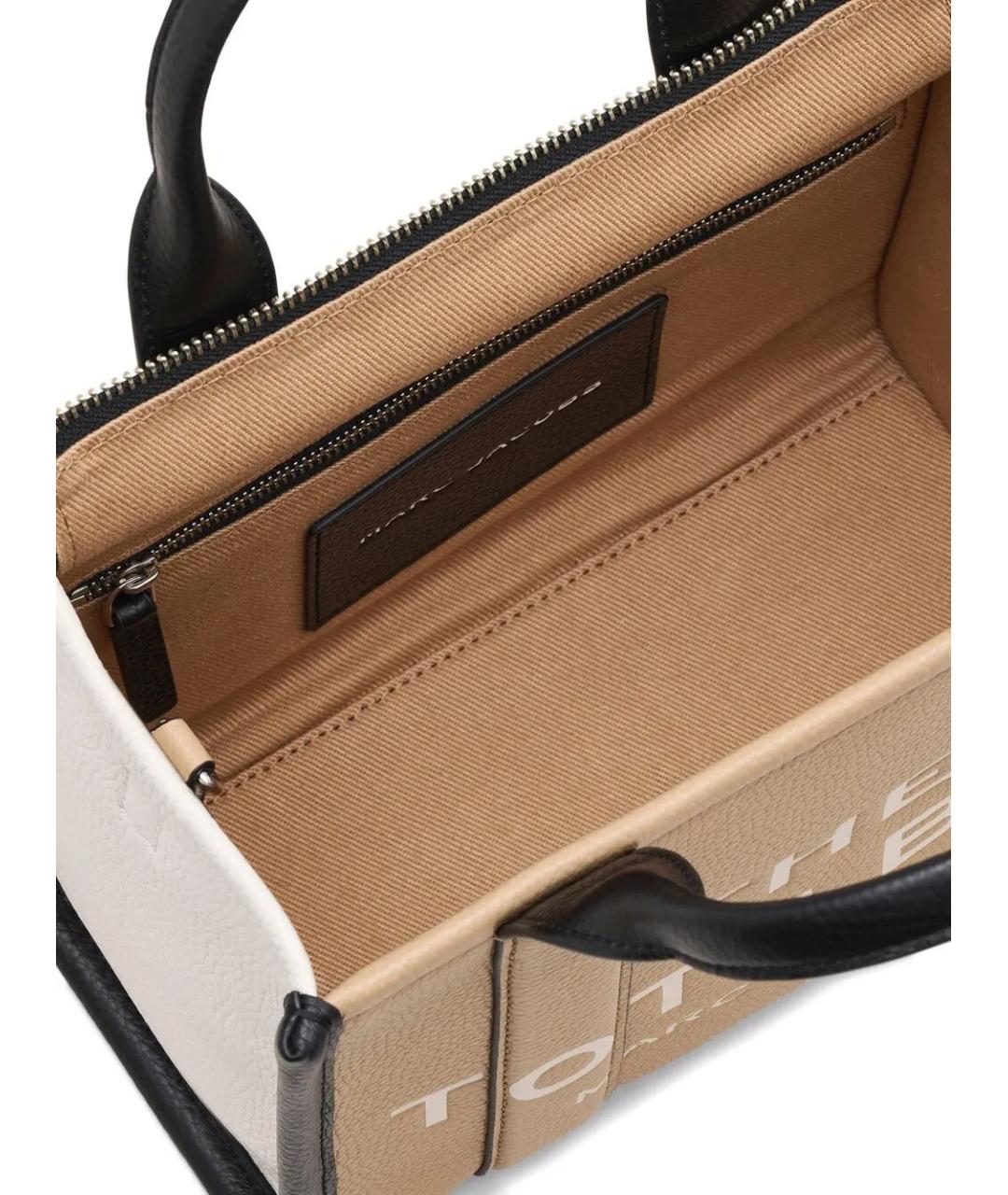 MARC JACOBS Бежевая кожаная сумка тоут, фото 4