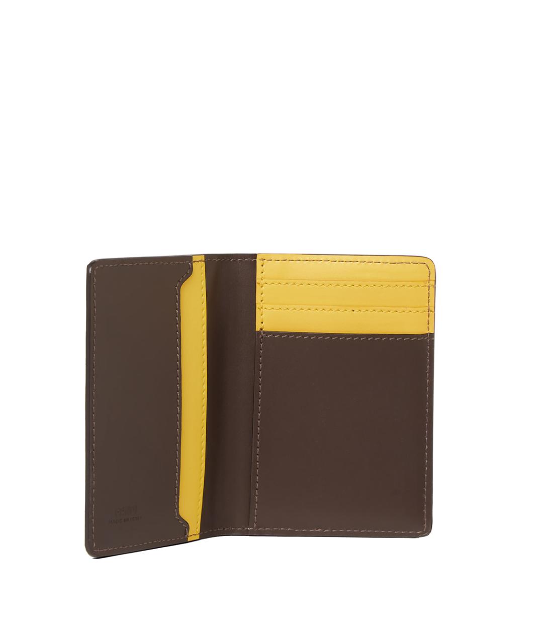 FENDI Коричневый кожаный кардхолдер, фото 2