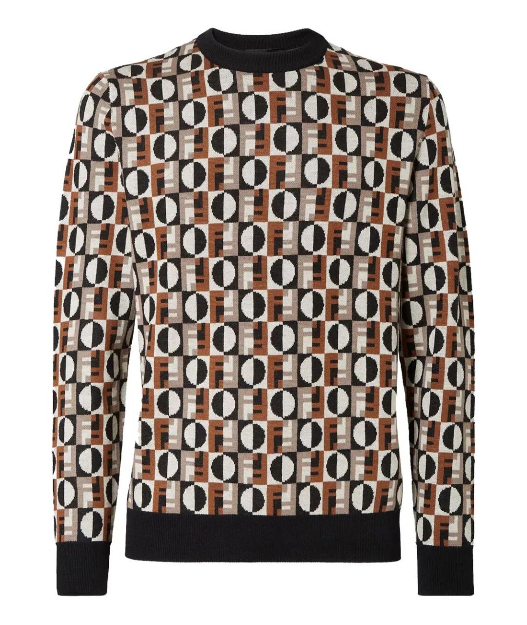 FENDI Мульти шерстяной джемпер / свитер, фото 1