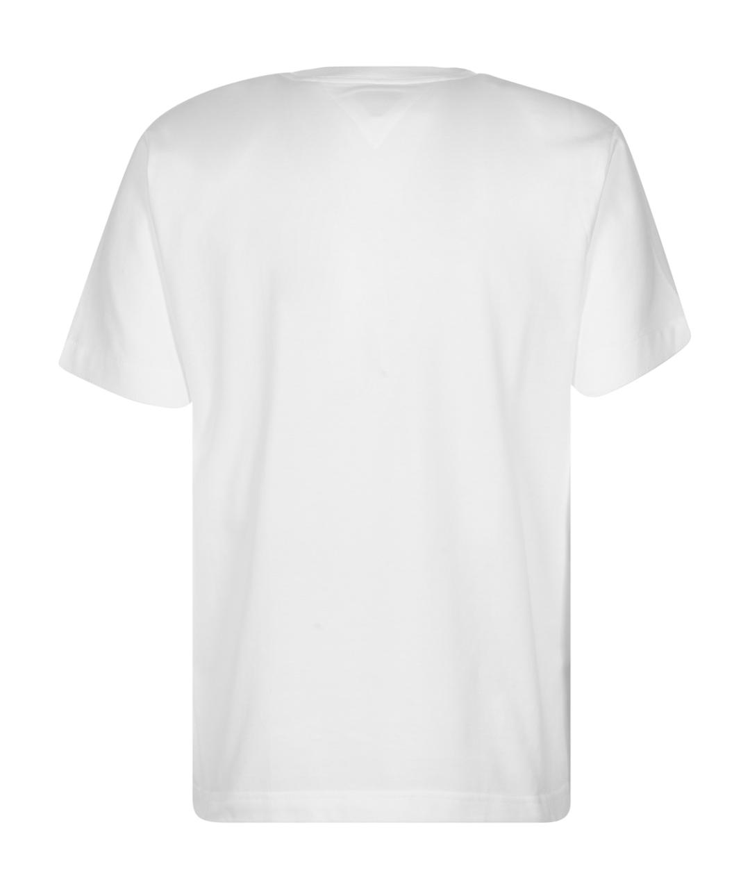 BOTTEGA VENETA Белая хлопковая футболка, фото 2