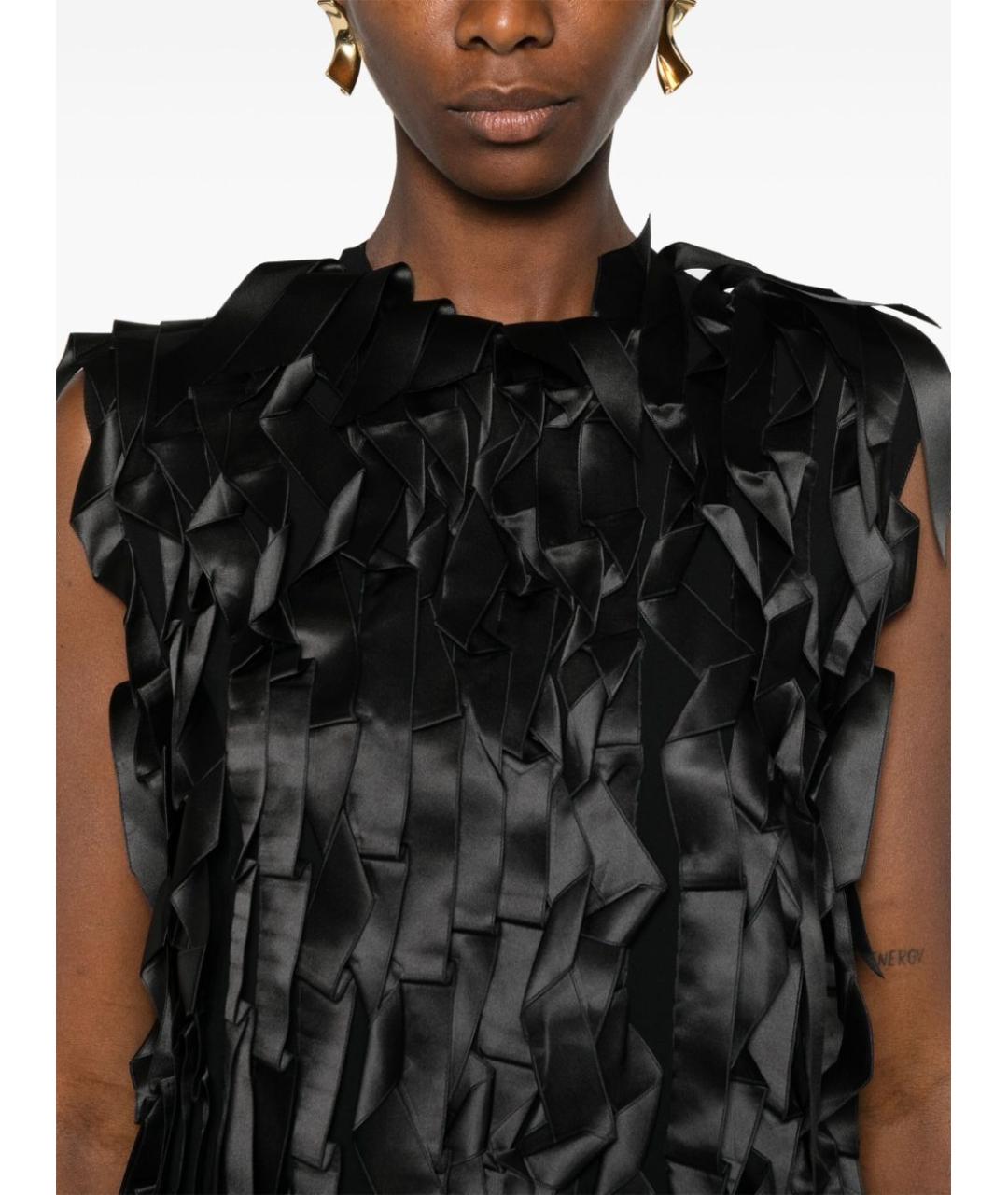 PRADA Черное полиэстеровое вечернее платье, фото 3