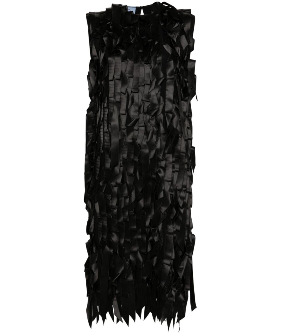PRADA Черное полиэстеровое вечернее платье, фото 1
