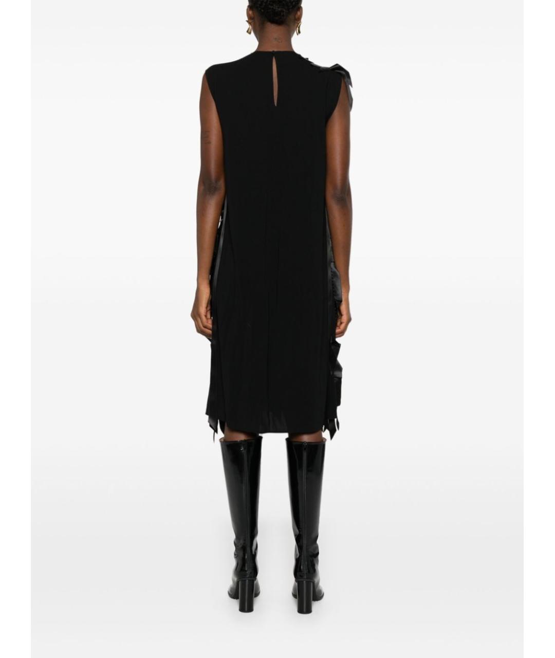 PRADA Черное полиэстеровое вечернее платье, фото 4