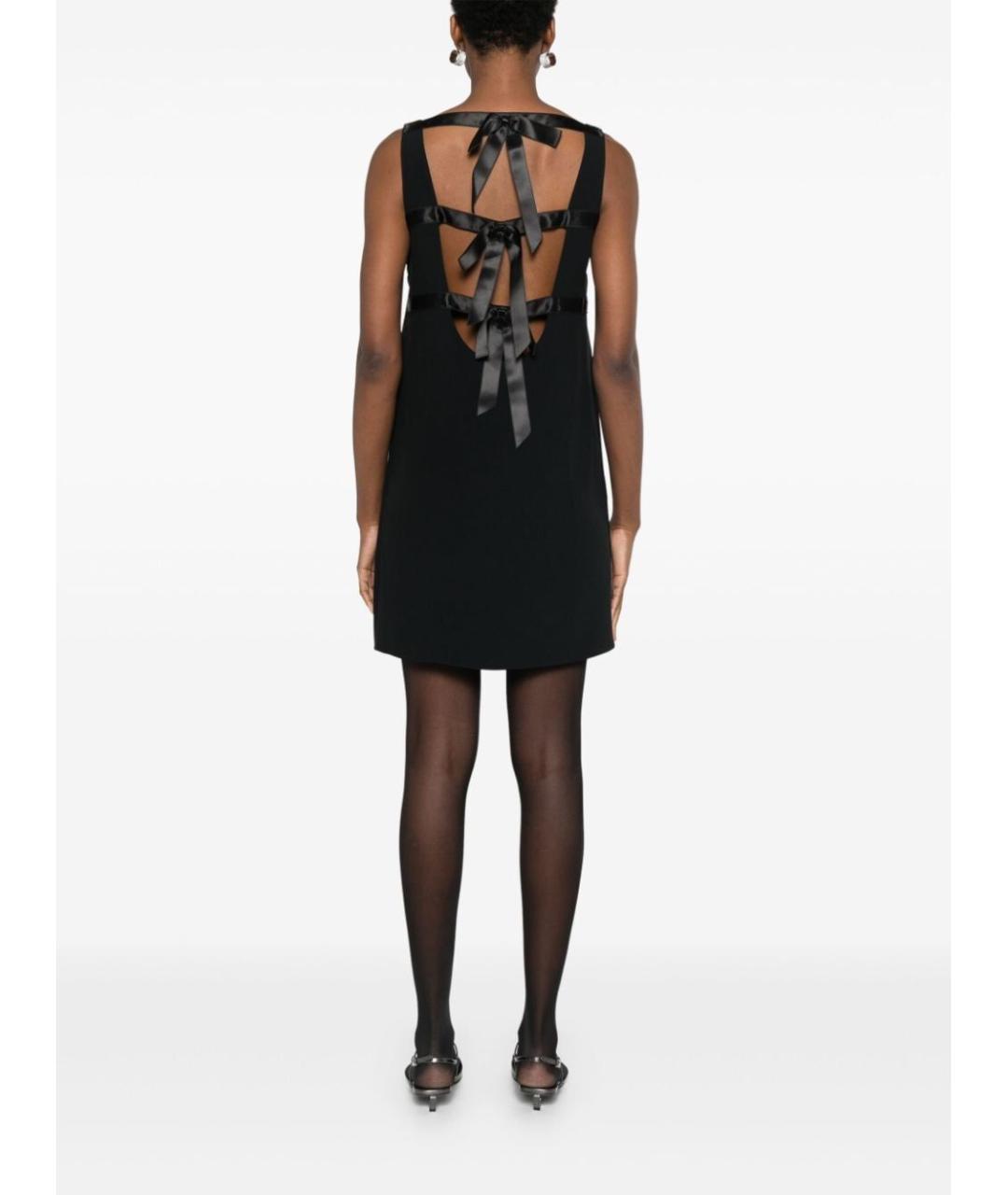 PRADA Черное ацетатное коктейльное платье, фото 5