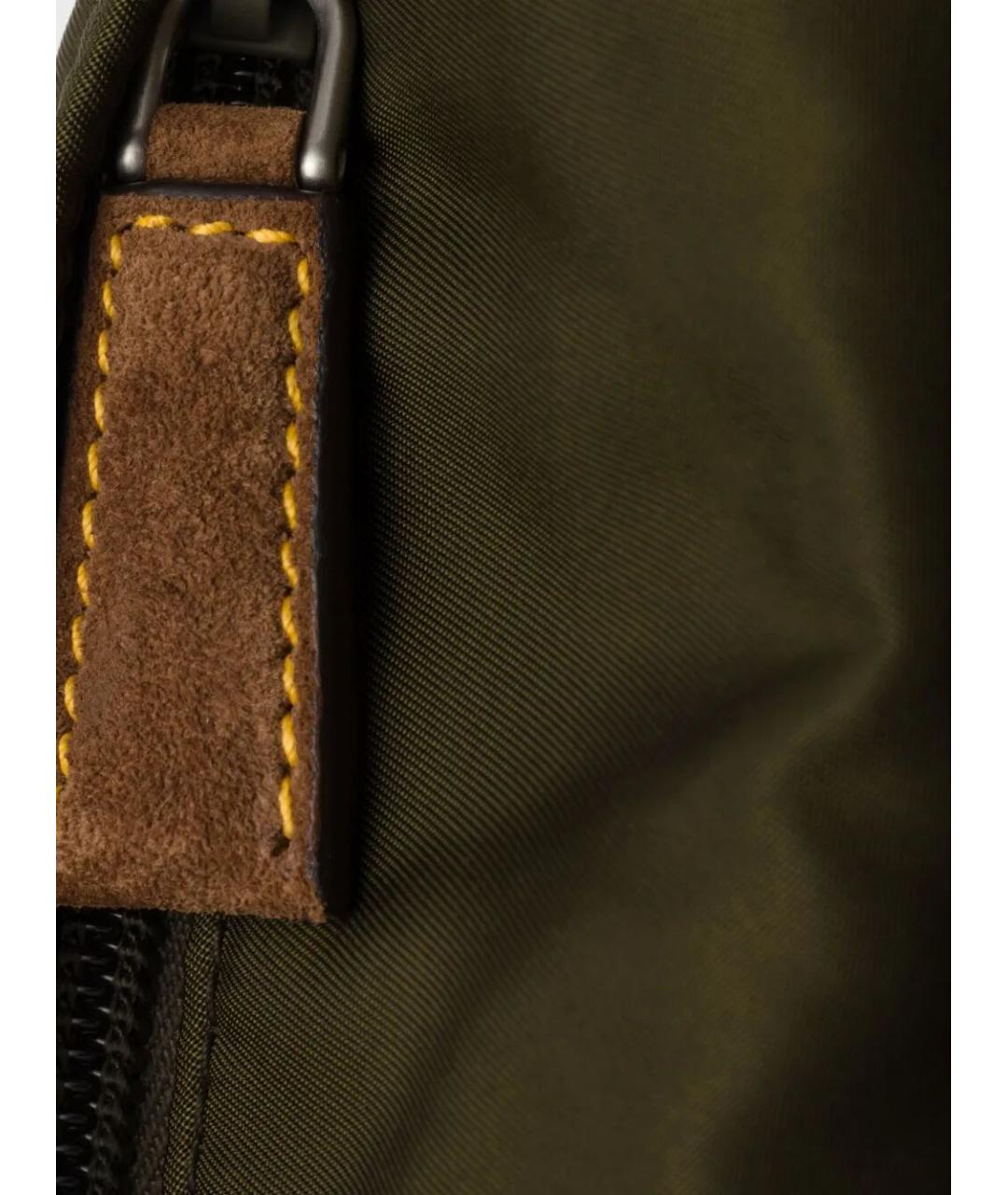 PRADA Зеленая синтетическая сумка на плечо, фото 5