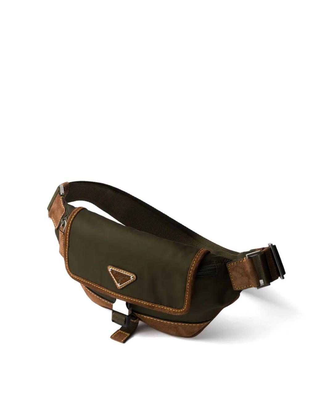 PRADA Зеленая синтетическая сумка на плечо, фото 4