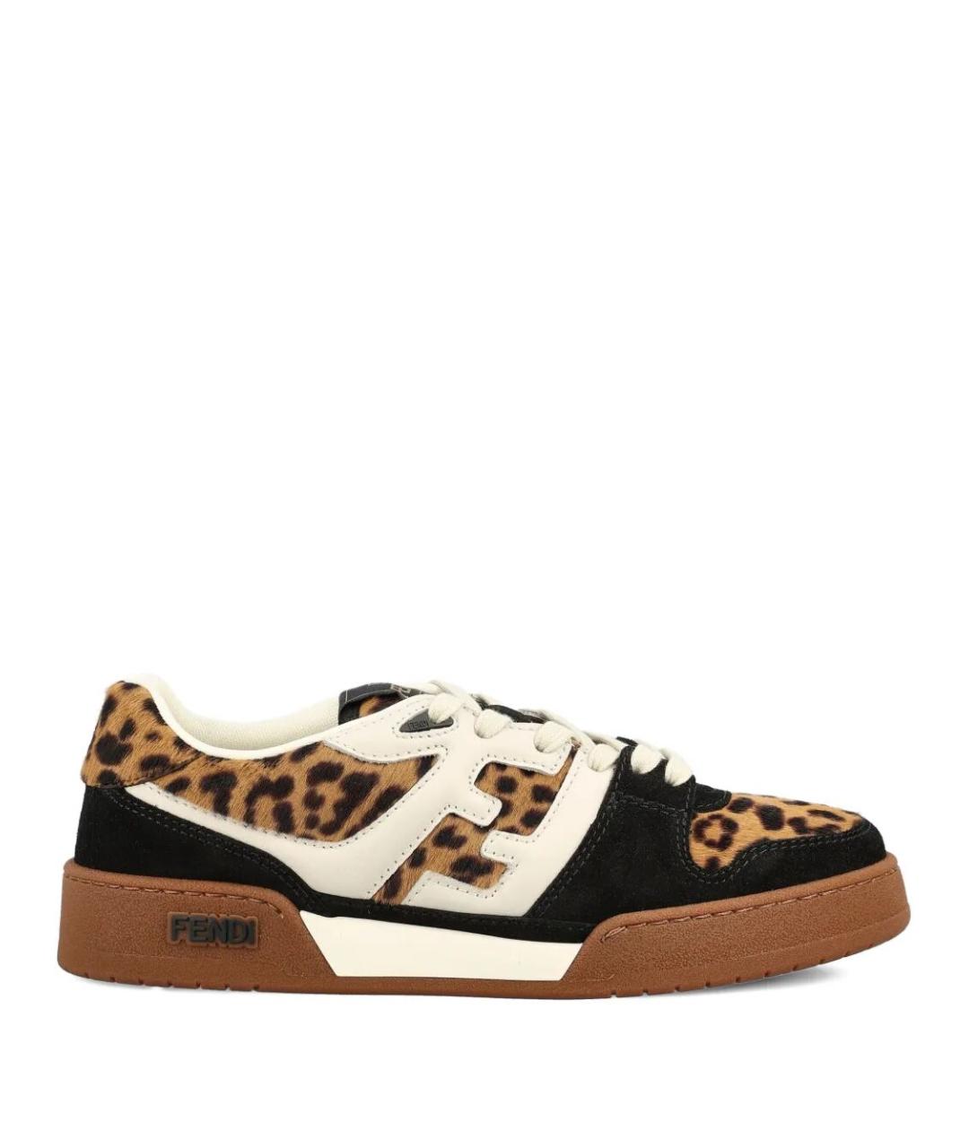 FENDI Мульти кожаные кеды, фото 1