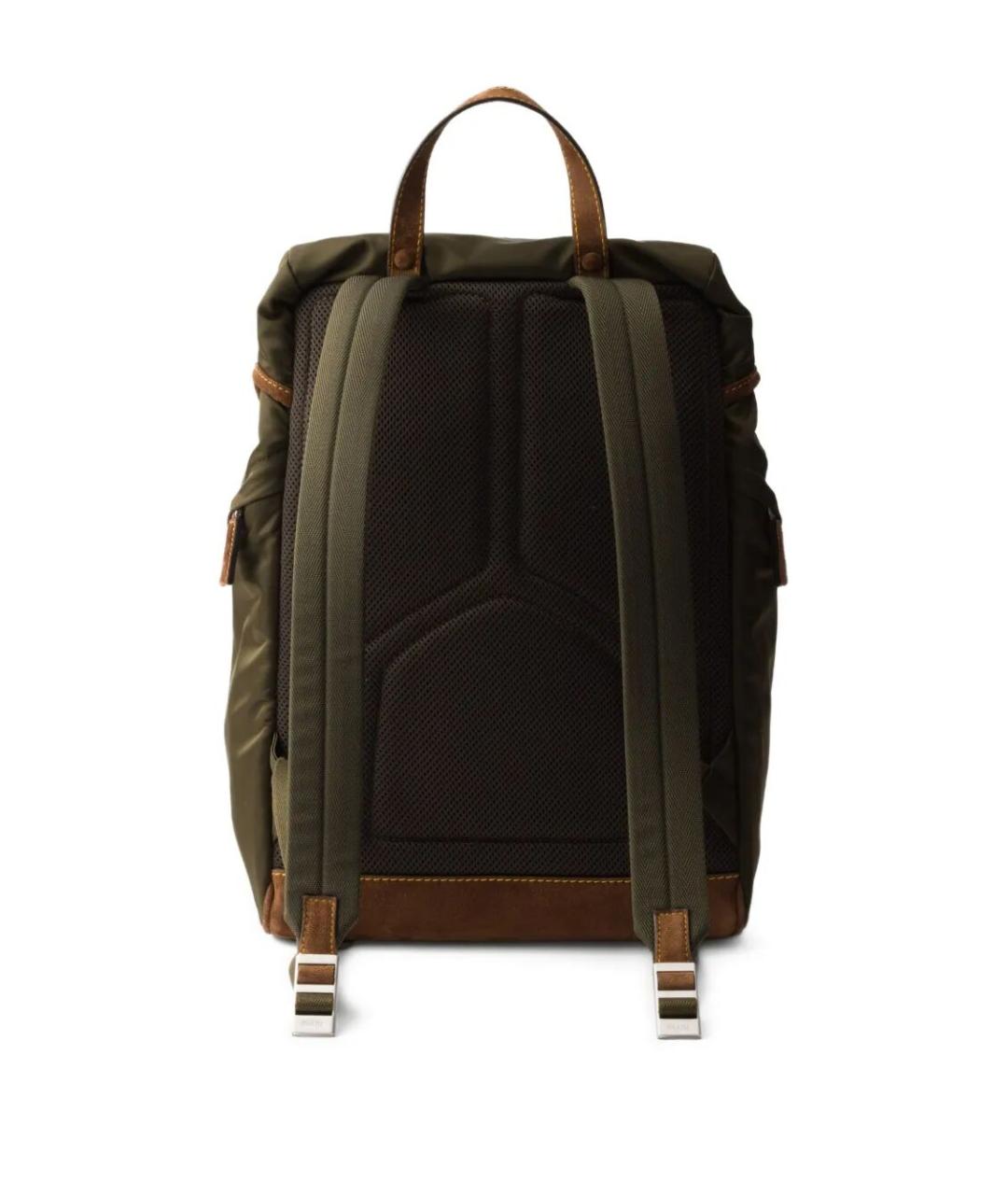 PRADA Хаки синтетический рюкзак, фото 3