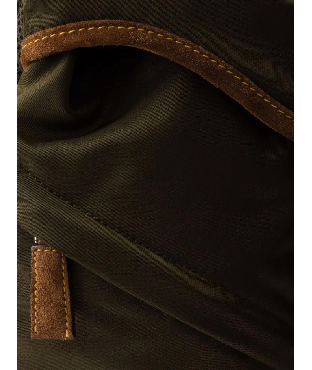 PRADA Хаки синтетический рюкзак, фото 7