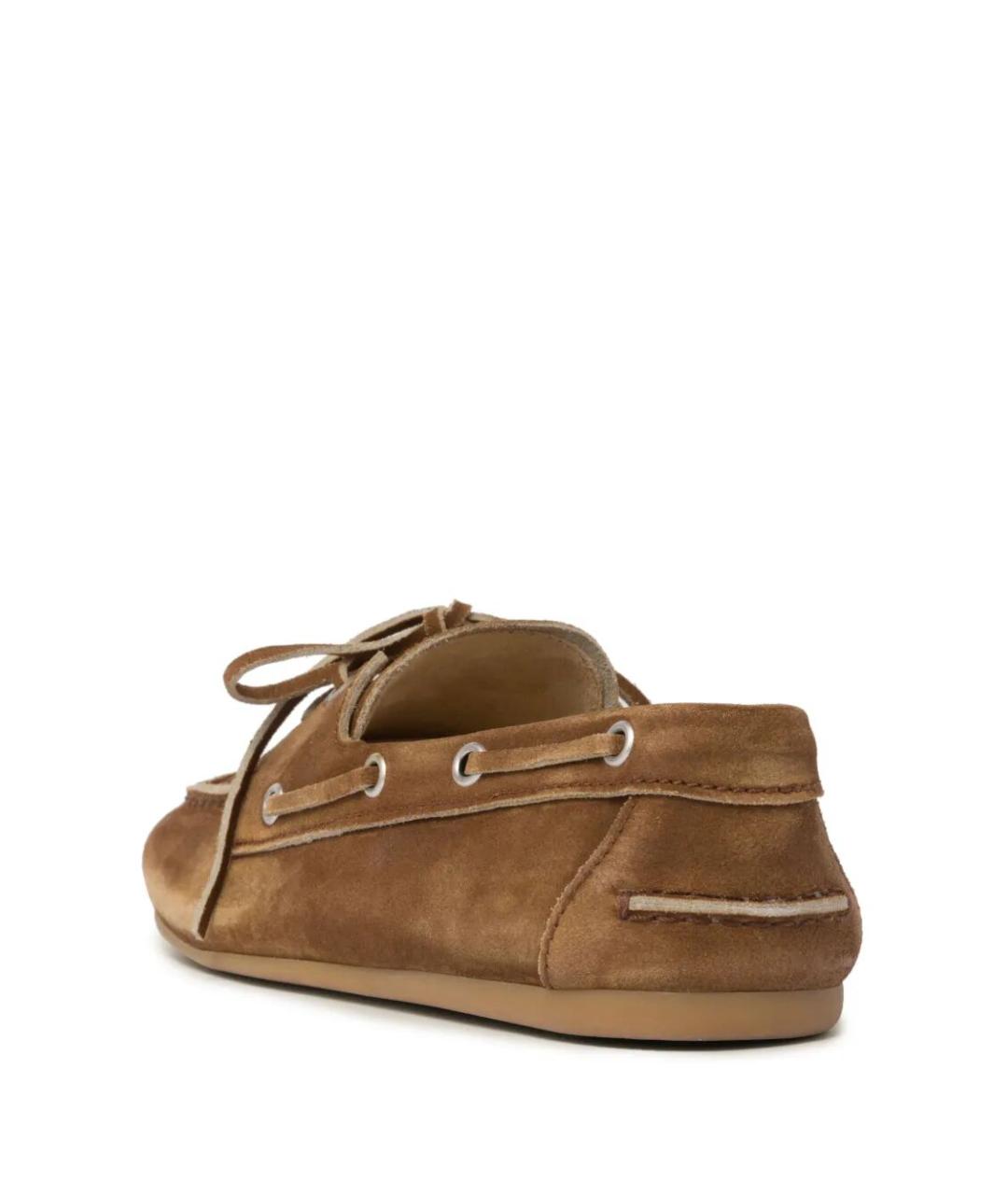 MIU MIU Коричневые замшевые лоферы, фото 4