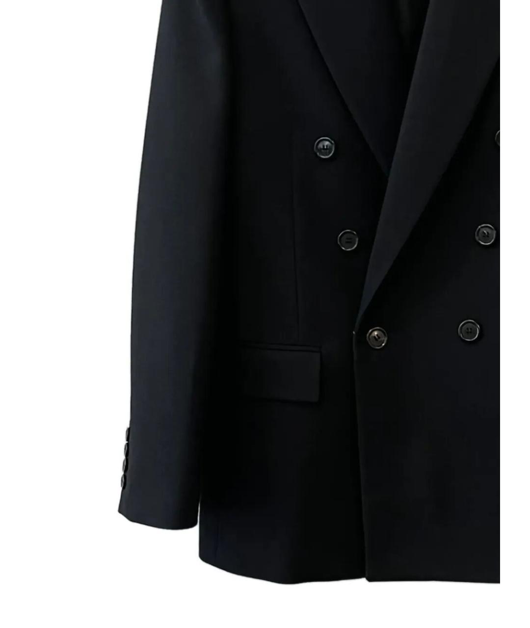 SAINT LAURENT Черный шерстяной жакет/пиджак, фото 2