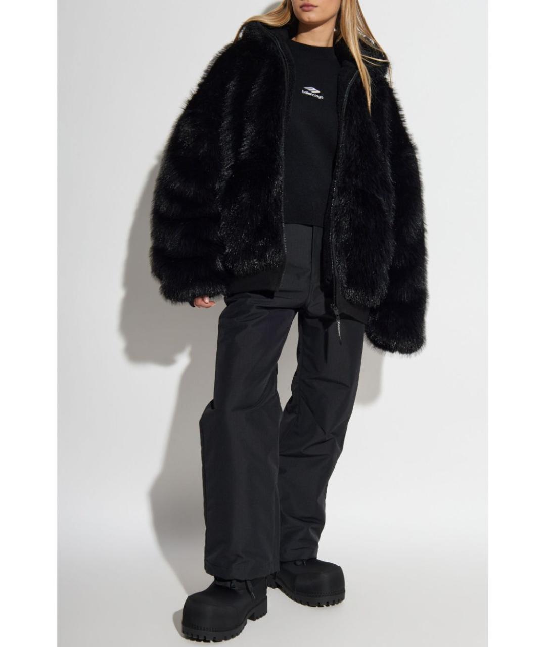 BALENCIAGA Черный шерстяной джемпер / свитер, фото 7