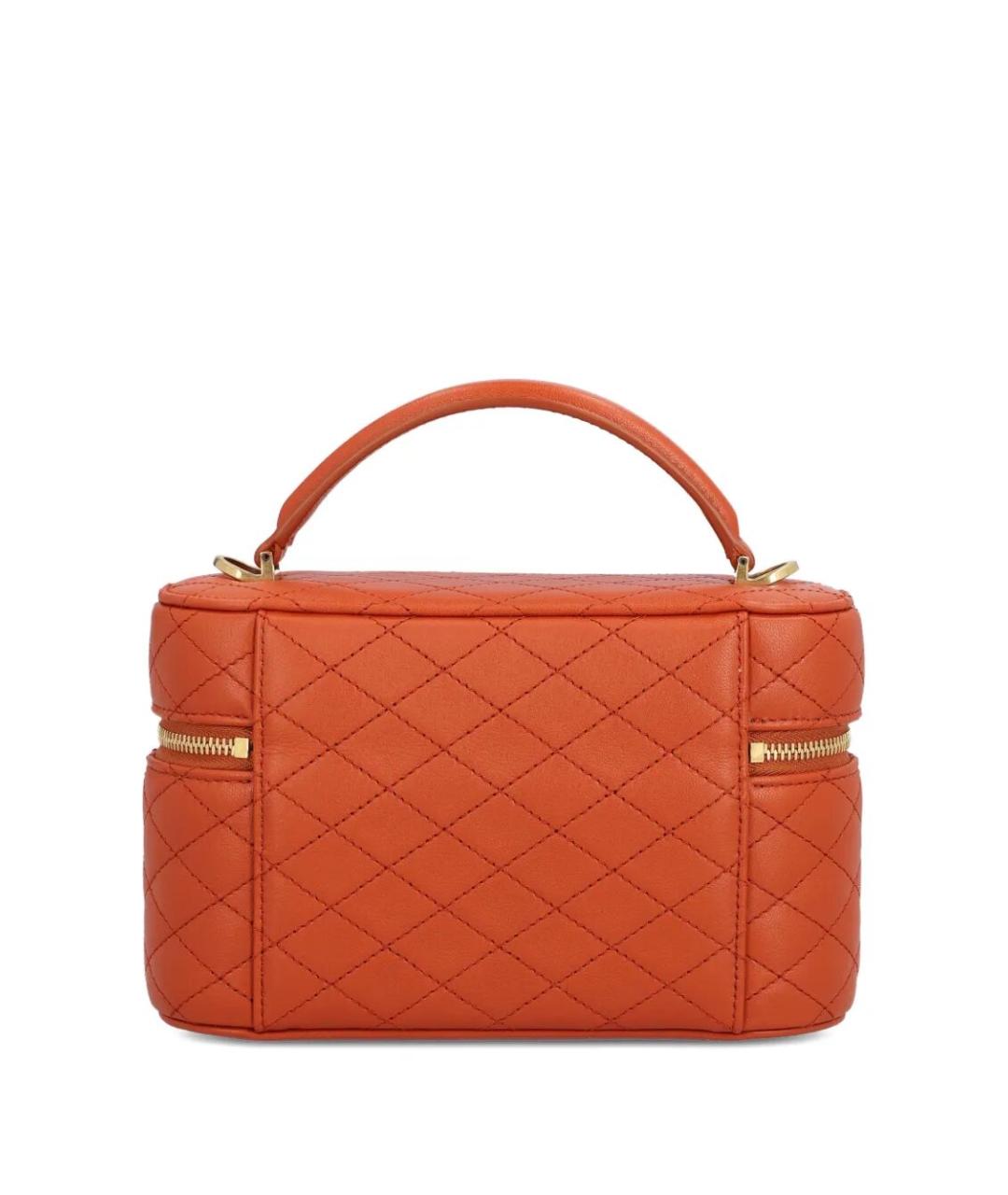 SAINT LAURENT Оранжевая кожаная сумка через плечо, фото 2