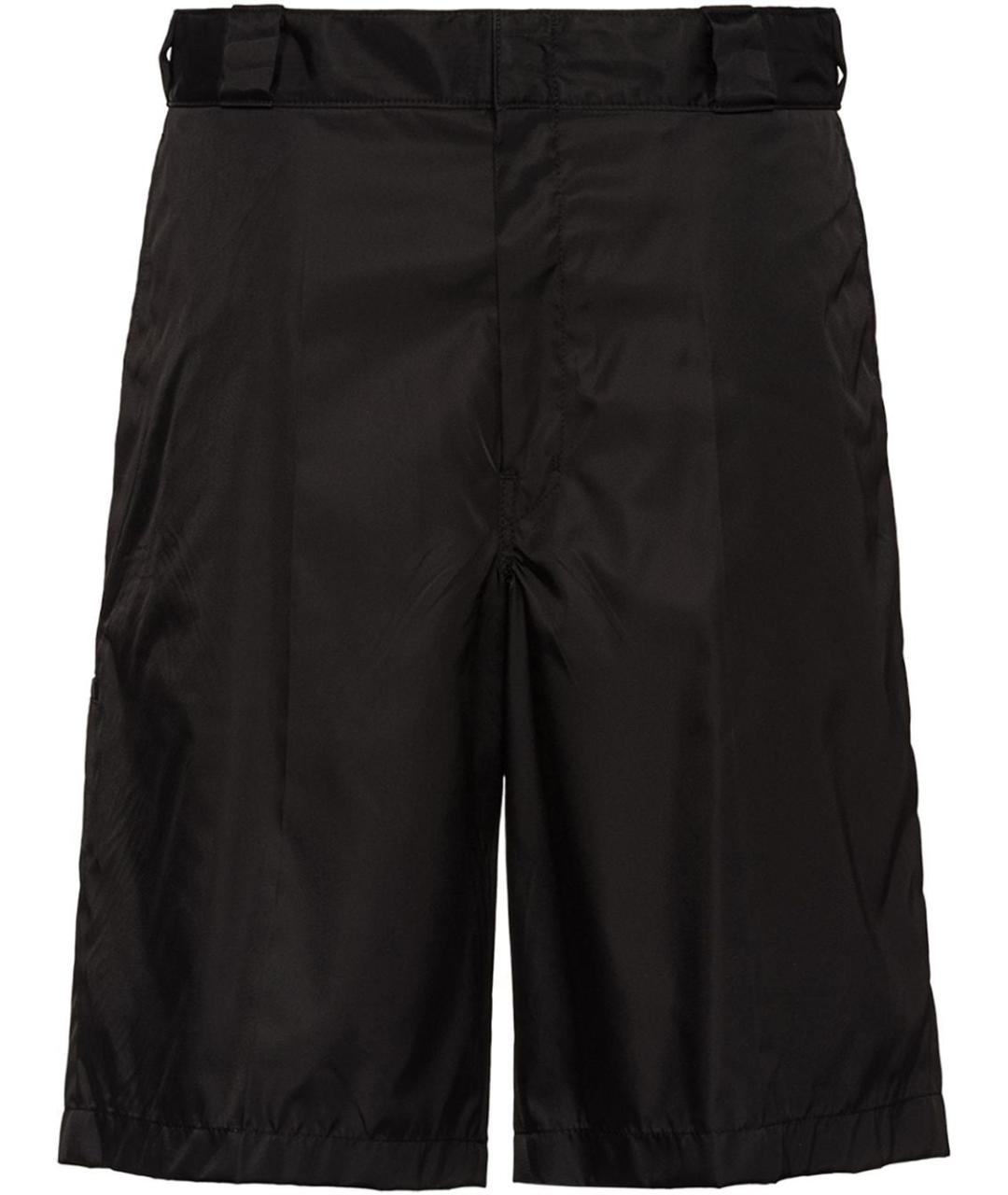 PRADA Черные полиамидовые шорты, фото 1