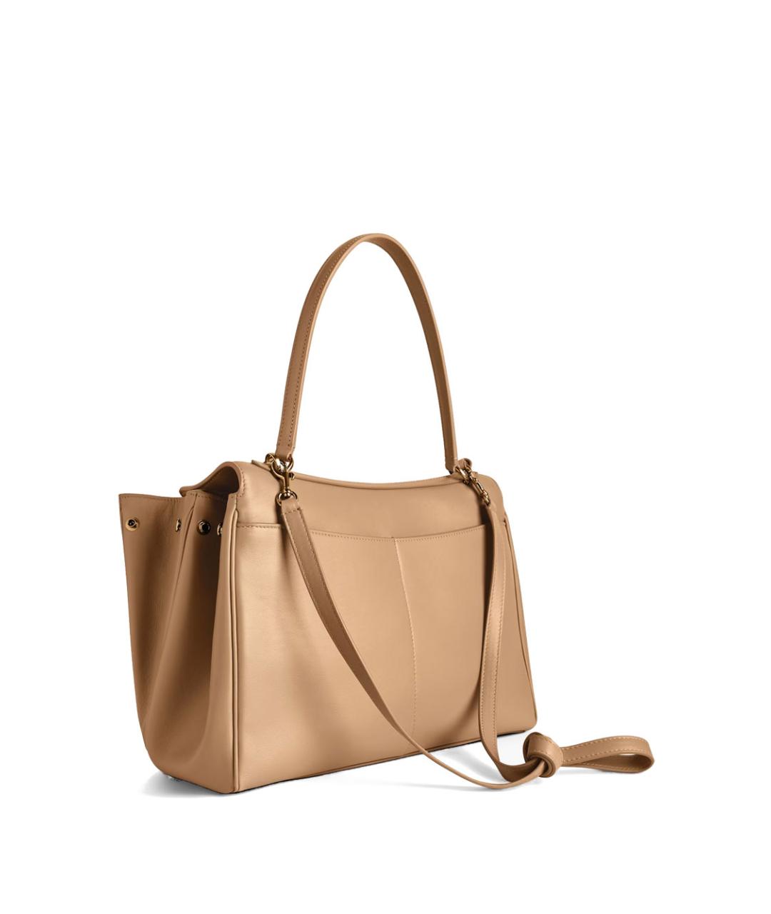 BALENCIAGA Бежевая кожаная сумка тоут, фото 5