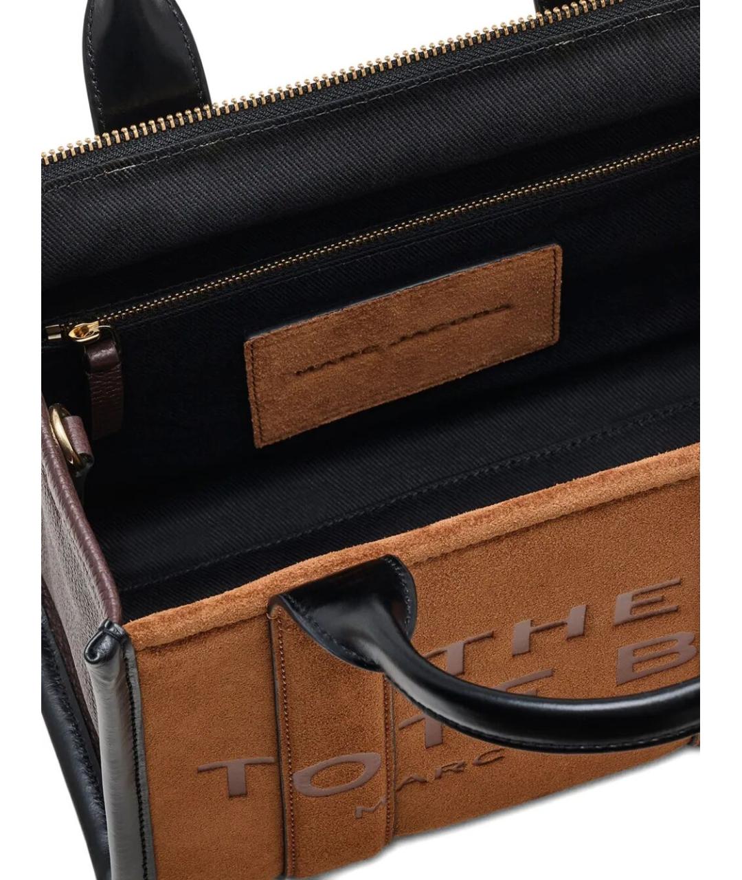 MARC JACOBS Коричневая замшевая сумка тоут, фото 4