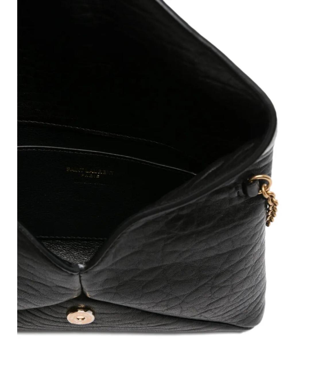 SAINT LAURENT Черная кожаная сумка через плечо, фото 4