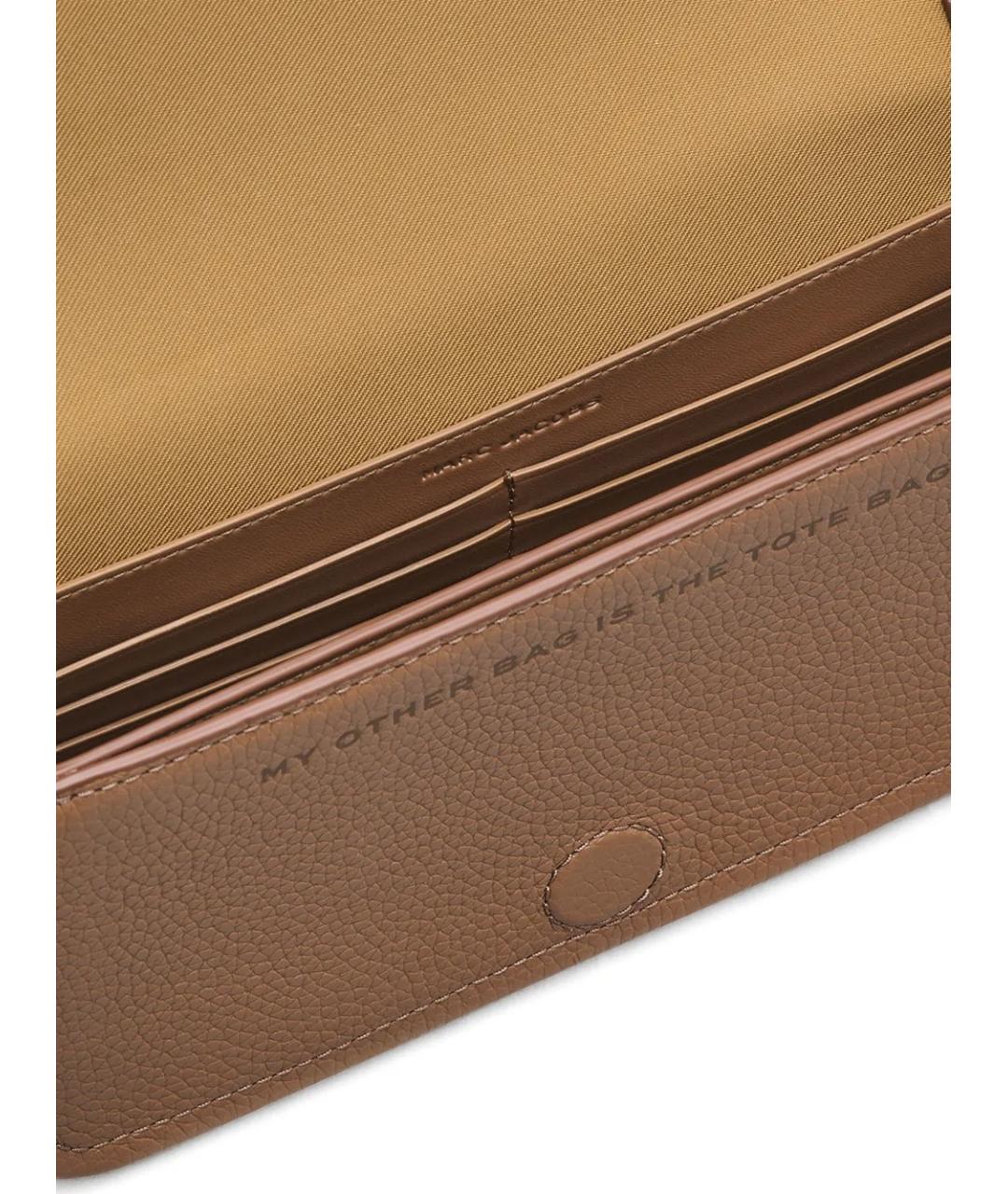 MARC JACOBS Коричневая кожаная сумка через плечо, фото 6