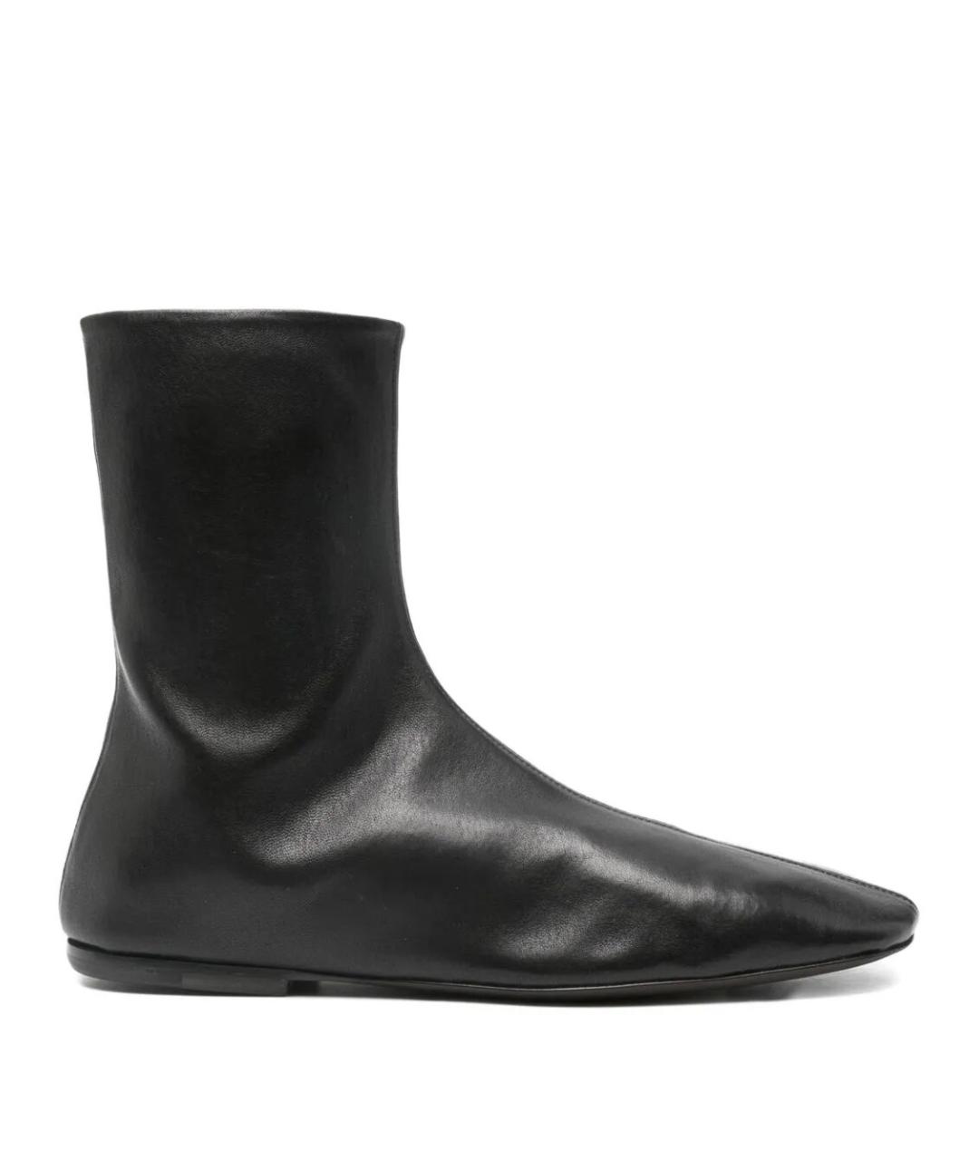 DRIES VAN NOTEN Черные кожаные ботинки, фото 1