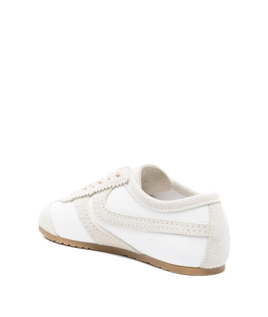 DRIES VAN NOTEN Белые кожаные кроссовки, фото 3