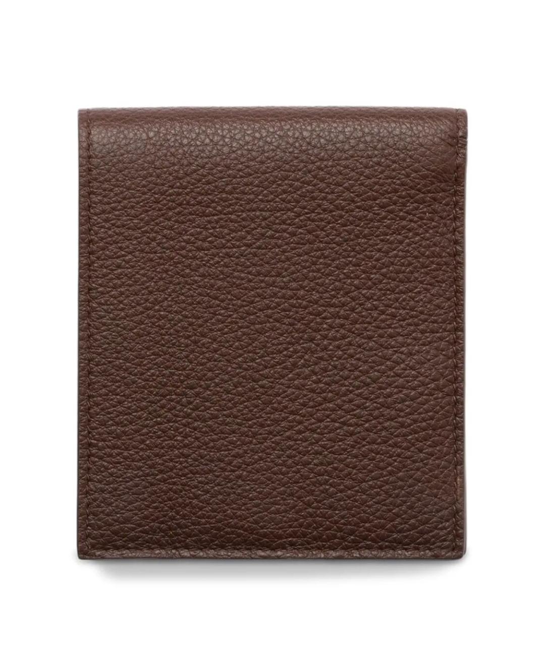 PRADA Коричневый кожаный кошелек, фото 4