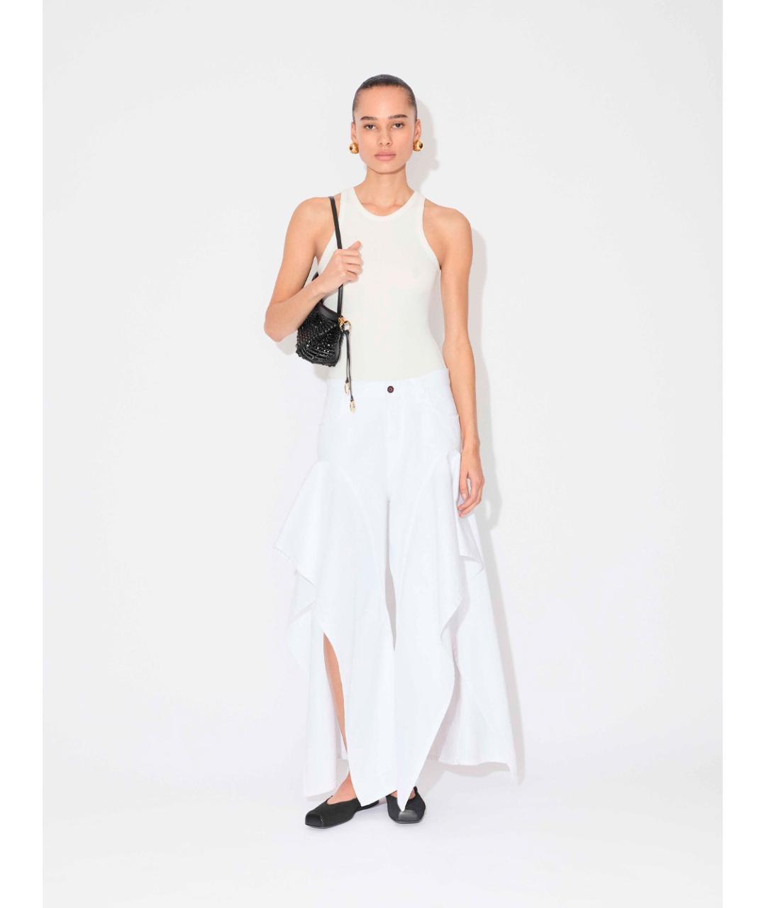 ALAIA Белая хлопковая майка, фото 3