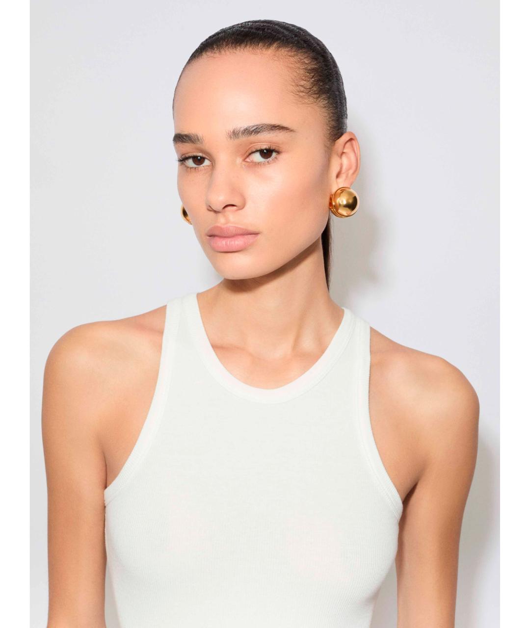 ALAIA Белая хлопковая майка, фото 2