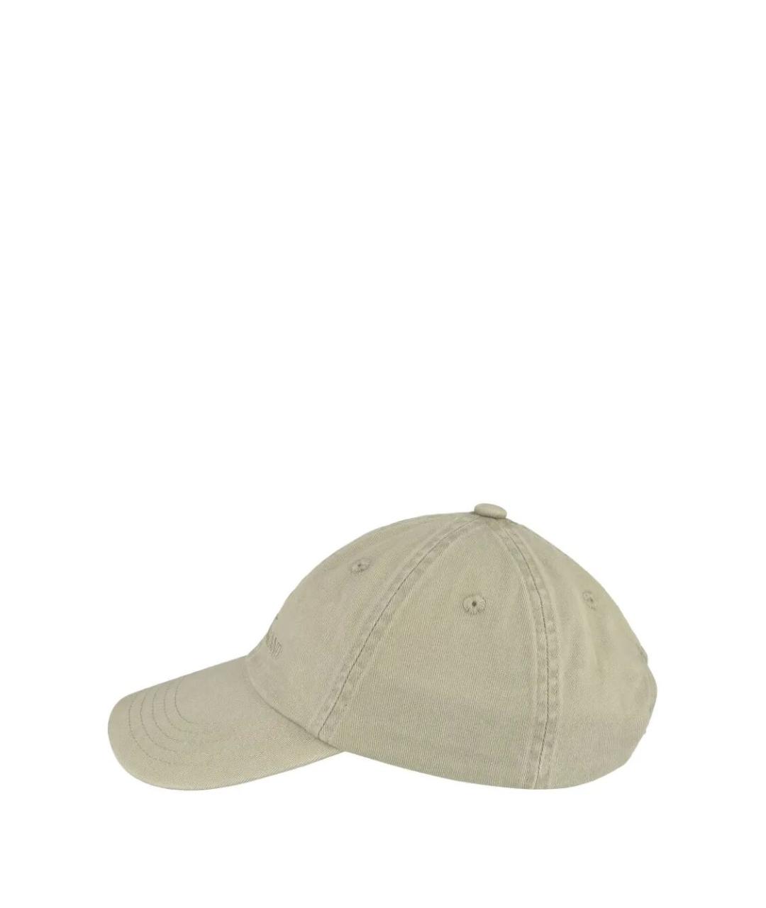 STONE ISLAND Бежевая хлопковая кепка/бейсболка, фото 3