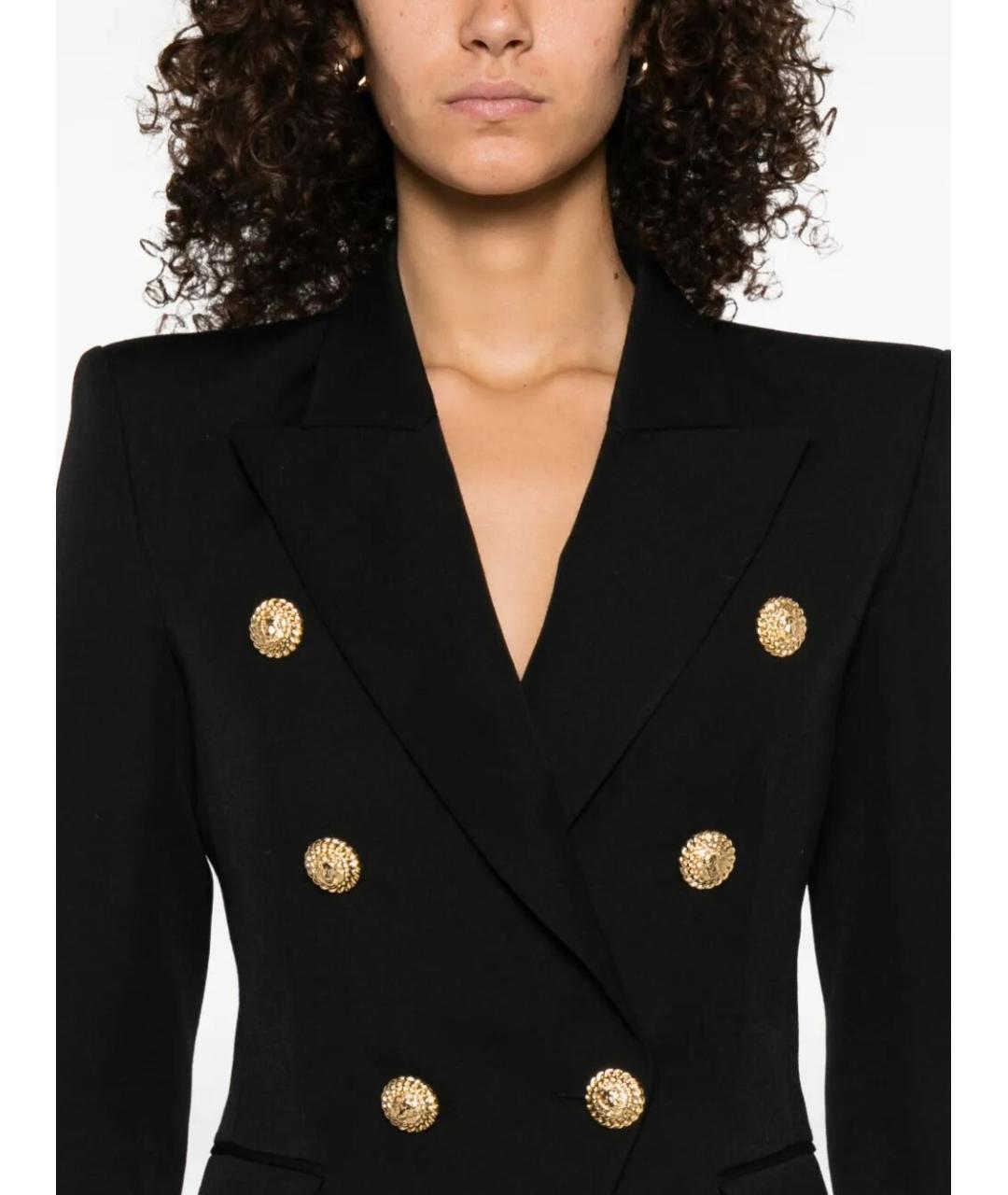 BALMAIN Черный шерстяной жакет/пиджак, фото 5